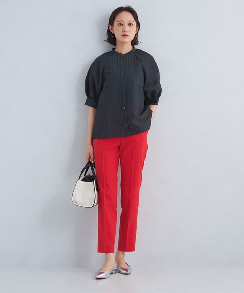 green label relaxing（グリーンレーベルリラクシング）の「［size SHORT/TALLあり］キチントボトムス スリム スティック パンツ（その他パンツ・レディース・ライム/ライトグレー/イエロー/ブラック/ブラウン/レッド・SHORT/40/34/44/42/TALL/38/36）」の11枚目の写真