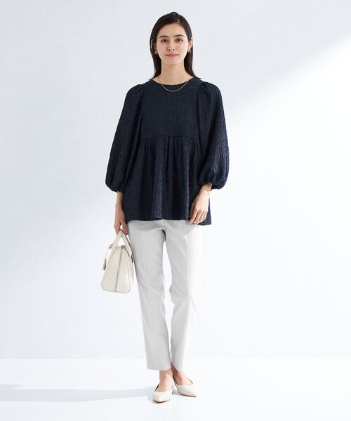 green label relaxing（グリーンレーベルリラクシング）の「［size SHORT/TALLあり］キチントボトムス スリム スティック パンツ（その他パンツ・レディース・ライム/ライトグレー/イエロー/ブラック/ブラウン/レッド・SHORT/40/34/44/42/TALL/38/36）」の15枚目の写真