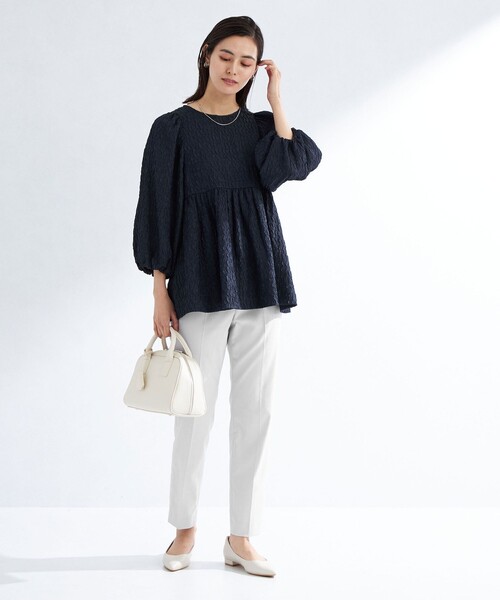 green label relaxing（グリーンレーベルリラクシング）の「［size SHORT/TALLあり］キチントボトムス スリム スティック パンツ（その他パンツ・レディース・ライム/ライトグレー/イエロー/ブラック/ブラウン/レッド・SHORT/40/34/44/42/TALL/38/36）」の16枚目の写真