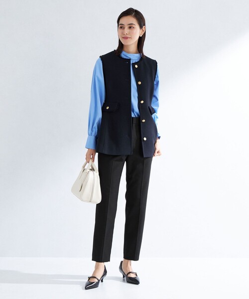 green label relaxing（グリーンレーベルリラクシング）の「［size SHORT/TALLあり］キチントボトムス スリム スティック パンツ（その他パンツ・レディース・ライム/ライトグレー/イエロー/ブラック/ブラウン/レッド・SHORT/40/34/44/42/TALL/38/36）」の21枚目の写真