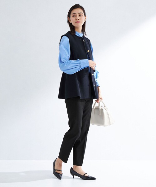 green label relaxing（グリーンレーベルリラクシング）の「［size SHORT/TALLあり］キチントボトムス スリム スティック パンツ（その他パンツ・レディース・ライム/ライトグレー/イエロー/ブラック/ブラウン/レッド・SHORT/40/34/44/42/TALL/38/36）」の22枚目の写真