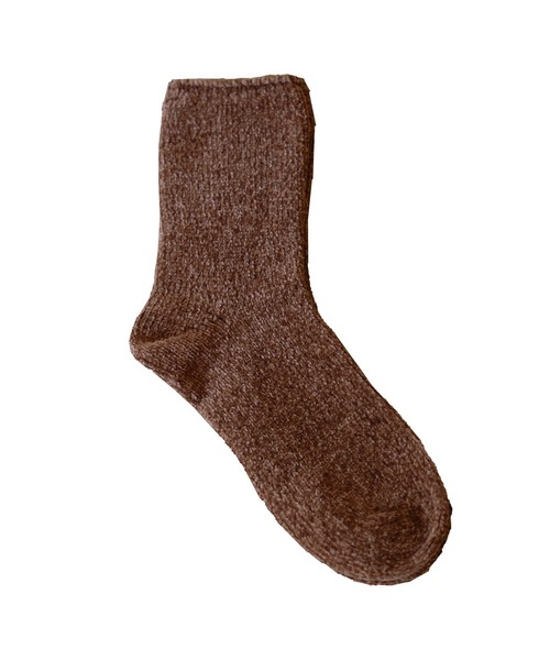 mili an deni（ミリアンデニ）の「もこもこクルー丈ソックス（ソックス/靴下・レディース・ピンク/アイボリー/チャコールグレー/イエロー/ブラウン/グリーン・F）」の17枚目の写真