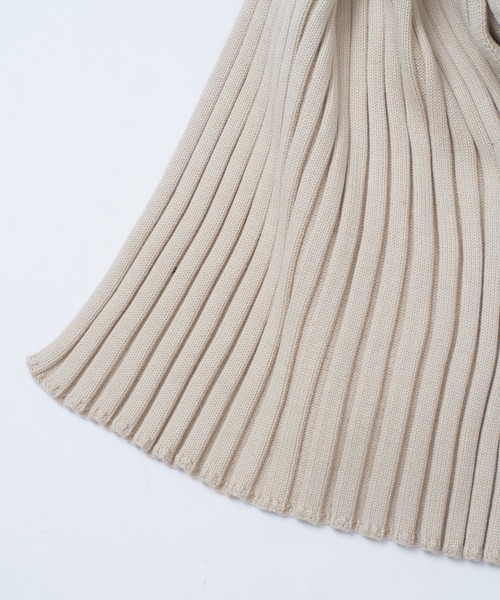 WHIMSIC（ウィムジック）の「【UNISEX】リブニットマフラー（マフラー・メンズ・アイボリー/ブルー/チャコールグレー・FREE）」の15枚目の写真