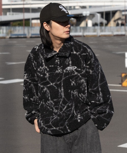 kutir（クティール）の「スタンドネックボアスナッププルオーバー（その他トップス・メンズ・ブラック系その他/ブラウン系その他・MEDIUM/LARGE）」の7枚目の写真