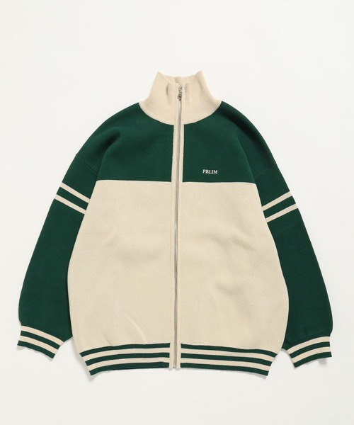 PBLIM（ページボーイリム）の「PBLIM/バイカラートラックニット（ニット/セーター・レディース・グリーン系その他/ブルー系その他/イエロー系その他・FREE）」の2枚目の写真