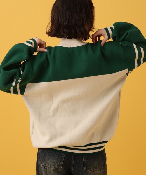 PBLIM（ページボーイリム）の「PBLIM/バイカラートラックニット（ニット/セーター・レディース・グリーン系その他/ブルー系その他/イエロー系その他・FREE）」の5枚目の写真