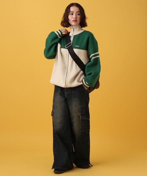 PBLIM（ページボーイリム）の「PBLIM/バイカラートラックニット（ニット/セーター・レディース・グリーン系その他/ブルー系その他/イエロー系その他・FREE）」の6枚目の写真