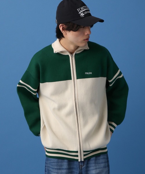 PBLIM（ページボーイリム）の「PBLIM/バイカラートラックニット（ニット/セーター・レディース・グリーン系その他/ブルー系その他/イエロー系その他・FREE）」の9枚目の写真