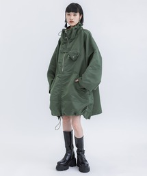 【TOGA PULLA/トーガプルラ】Nylon twill poncho/ナイロンツイルポンチョ