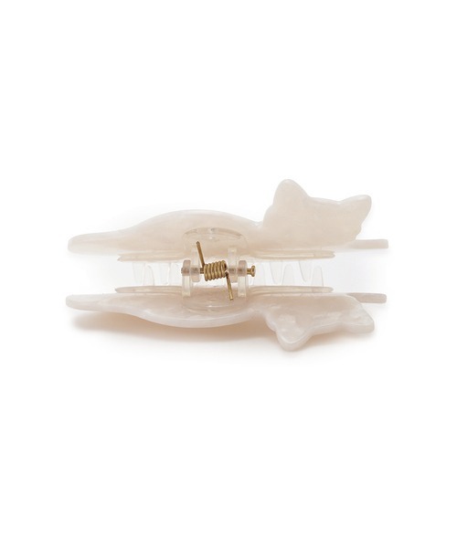 gelato pique（ジェラートピケ）の「【CAT DAY】キャットヘアクリップ（バレッタ/ヘアクリップ・レディース・オフホワイト/ピンク・FREE）」の6枚目の写真