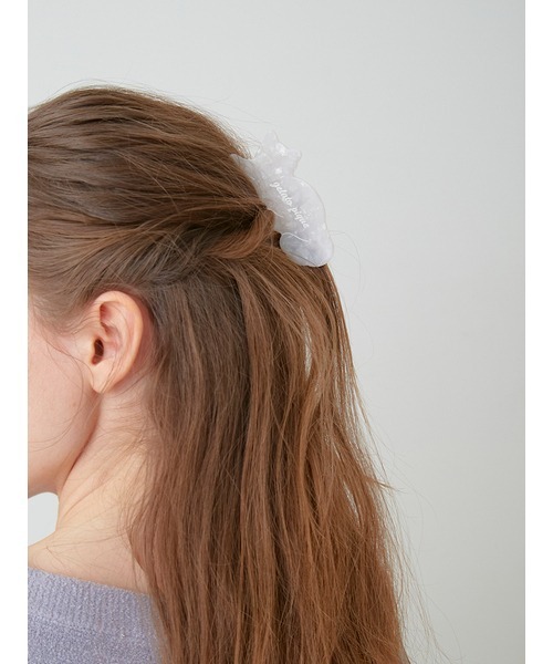 gelato pique（ジェラートピケ）の「【CAT DAY】キャットヘアクリップ（バレッタ/ヘアクリップ・レディース・オフホワイト/ピンク・FREE）」の8枚目の写真