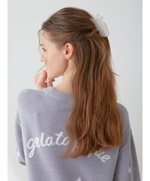 gelato pique（ジェラートピケ）の「【CAT DAY】キャットヘアクリップ（バレッタ/ヘアクリップ・レディース・オフホワイト/ピンク・FREE）」の9枚目の写真