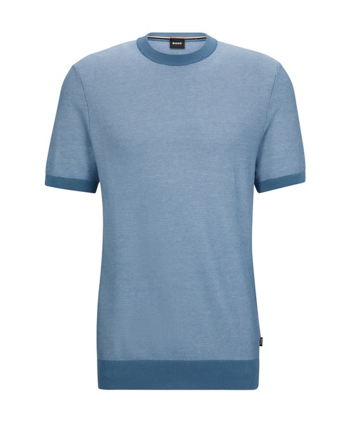 セール】マイクロストラクチャー コットンブレンド ショートスリーブ