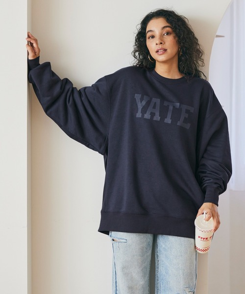 coca（coca）（コカ）の「薄手ロゴビッグスウェット（スウェット・レディース・アイボリー/グレー/ブラック/ネイビー・L/M）」の4枚目の写真