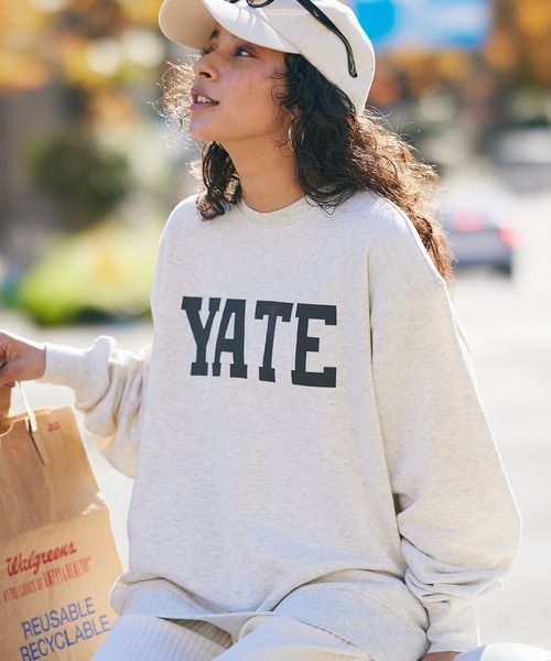 coca（coca）（コカ）の「薄手ロゴビッグスウェット（スウェット・レディース・アイボリー/グレー/ブラック/ネイビー・L/M）」の3枚目の写真