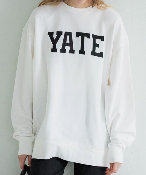 coca（coca）（コカ）の「薄手ロゴビッグスウェット（スウェット・レディース・アイボリー/グレー/ブラック/ネイビー・L/M）」の2枚目の写真