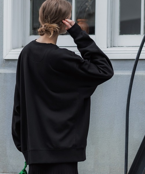 coca（coca）（コカ）の「薄手ロゴビッグスウェット（スウェット・レディース・アイボリー/グレー/ブラック/ネイビー・L/M）」の12枚目の写真