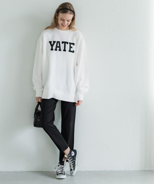 coca（coca）（コカ）の「薄手ロゴビッグスウェット（スウェット・レディース・アイボリー/グレー/ブラック/ネイビー・L/M）」の8枚目の写真