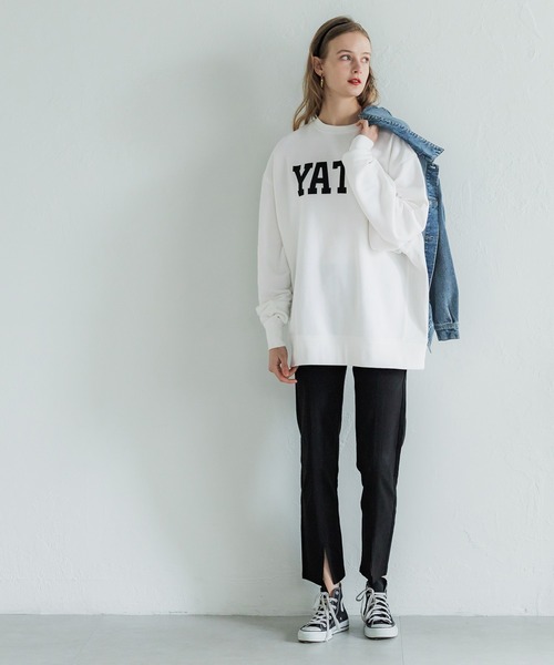 coca（coca）（コカ）の「薄手ロゴビッグスウェット（スウェット・レディース・アイボリー/グレー/ブラック/ネイビー・L/M）」の10枚目の写真