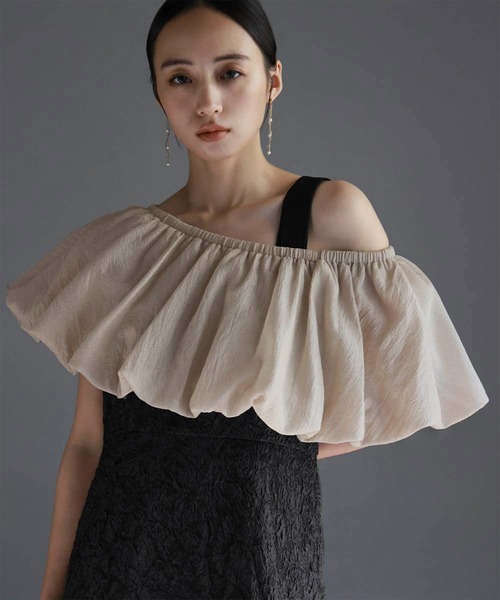 girl（ガール）の「マルチway バルーン オフショルダー ジャガード マーメイド ロング 結婚式 ワンピース パーティードレス オケージョンドレス お呼ばれ 二次会 成人式 同窓会 謝恩会（ドレス・レディース・ブラック系/ブラック/カーキ系・2L/L/S/M）」の16枚目の写真