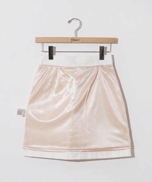 flower(フラワー)の「ポケットデニムスカート(デニムスカート・レディース・ブラック/ホワイト・FREE)」の7枚目の写真