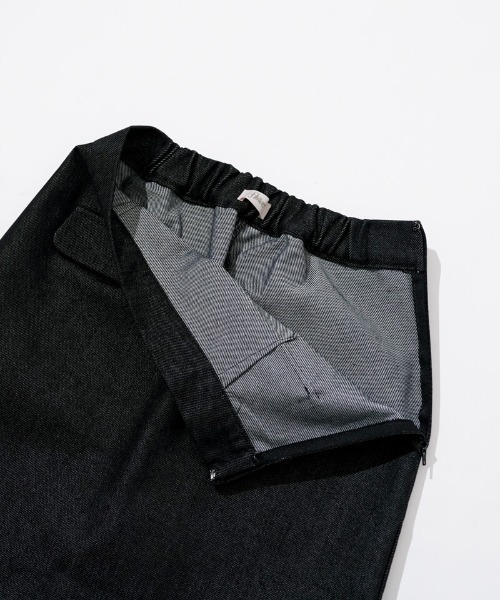 flower(フラワー)の「ポケットデニムスカート(デニムスカート・レディース・ブラック/ホワイト・FREE)」の12枚目の写真