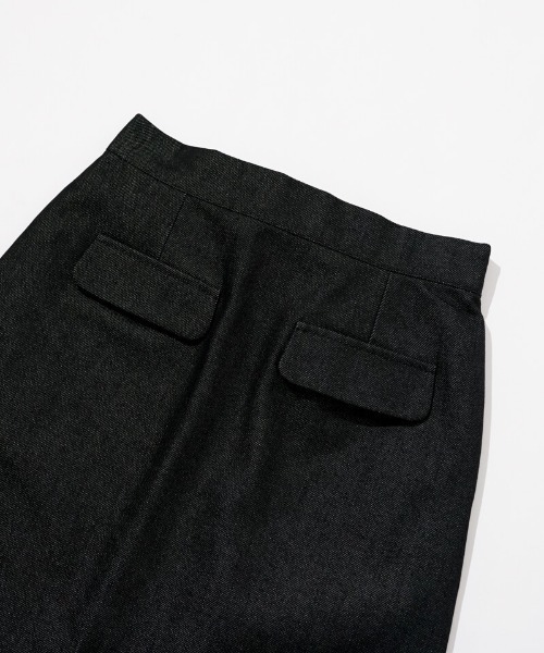 flower(フラワー)の「ポケットデニムスカート(デニムスカート・レディース・ブラック/ホワイト・FREE)」の10枚目の写真