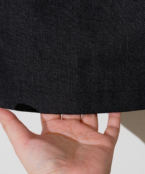 flower(フラワー)の「ポケットデニムスカート(デニムスカート・レディース・ブラック/ホワイト・FREE)」の19枚目の写真