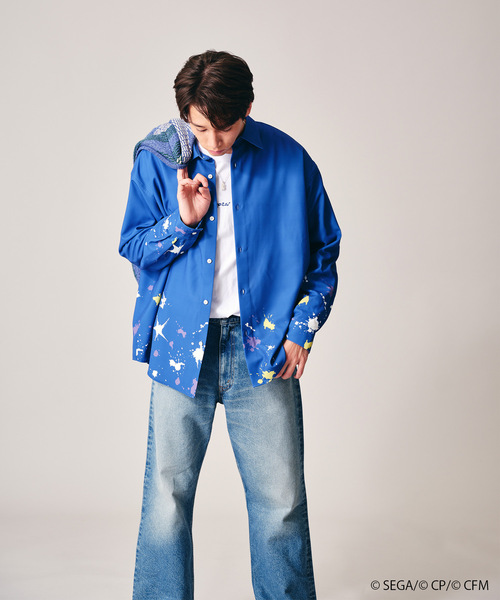 JOURNAL STANDARD(ジャーナルスタンダード)の「プロセカ WS splash print shirts(シャツ/ブラウス・メンズ・グリーン/ピンク/ベージュ/ブルー系その他/パープル・SMALL/MEDIUM/LARGE/X-LARGE)」の7枚目の写真