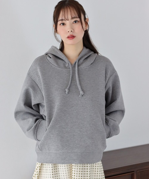 BLUEEAST（ブルーイースト）の「もっちりドルマンパーカー（パーカー・レディース・ブラック/オフホワイト/グレー/ピンク・MEDIUM）」の12枚目の写真