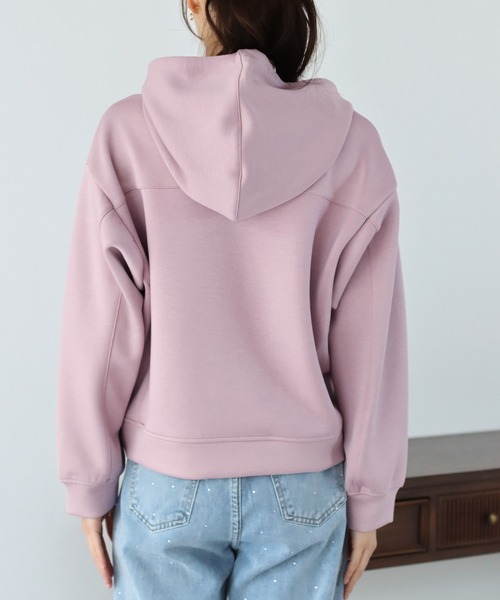 BLUEEAST（ブルーイースト）の「もっちりドルマンパーカー（パーカー・レディース・ブラック/オフホワイト/グレー/ピンク・MEDIUM）」の22枚目の写真