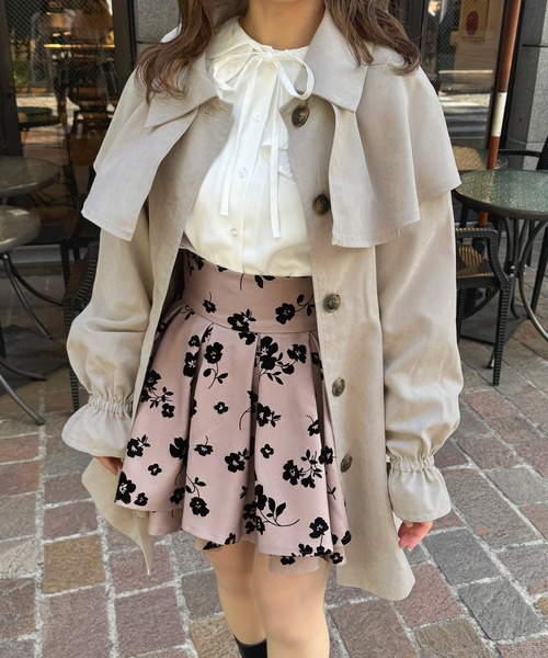 apres jour（アプレジュール）の「マルチウェイボウタイトレンチコート【ZOZOTOWN限定アイテム】（トレンチコート・レディース・ピンクベージュ/グレー/ベージュ・X-LARGE/フリー）」の4枚目の写真