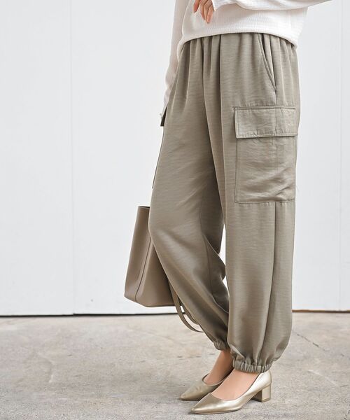 rps（アールピーエス）の「ヴィンテージツイルカーゴパンツ（カーゴパンツ・レディース・ブラック/カーキ/ピンク/チャコールグレー/グレイッシュベージュ/ライトカーキ/アイボリー・フリー）」の6枚目の写真