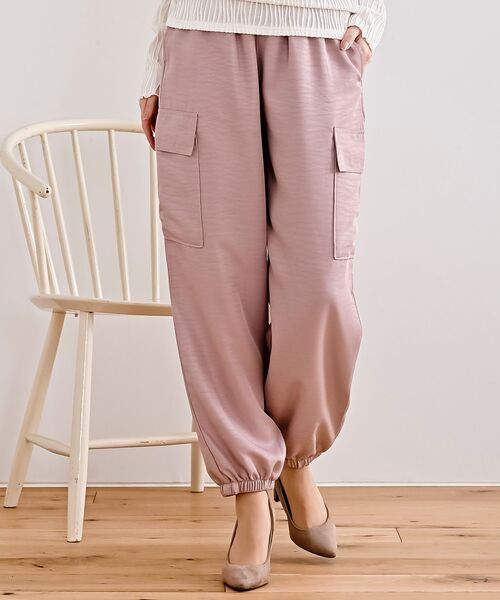 rps（アールピーエス）の「ヴィンテージツイルカーゴパンツ（カーゴパンツ・レディース・ブラック/カーキ/ピンク/チャコールグレー/グレイッシュベージュ/ライトカーキ/アイボリー・フリー）」の21枚目の写真