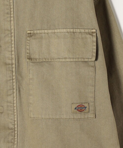 Dickies（ディッキーズ）の「Dickies:〈洗濯機可能〉コットン ツイル スタンドカラー ジャケット（ミリタリージャケット・レディース・ナチュラル/カーキ/ブラック・ONE SIZE）」の11枚目の写真