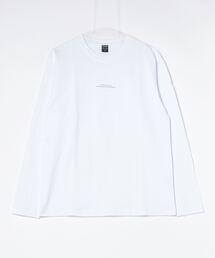 コットン天竺 / メッセージロゴプリント クルーネック バックプリント ロンTee(長袖)