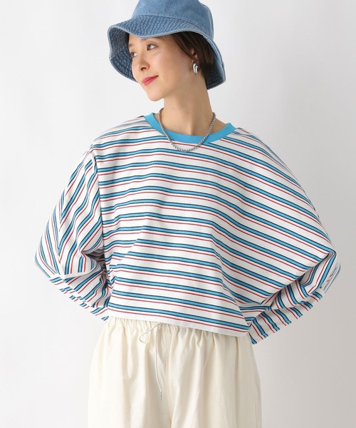 LEPSIM（レプシィム）の「マルチボーダープルオーバー 987201（Tシャツ