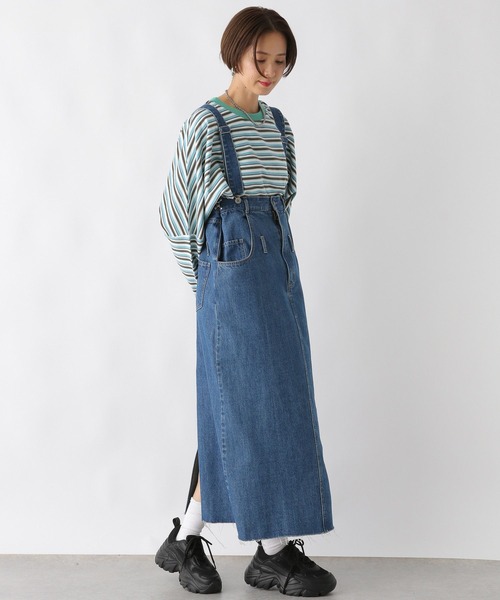 LEPSIM(レプシィム)の「マルチボーダープルオーバー 987201(Tシャツ/カットソー・レディース・ネイビー/ライトブルー/オフホワイト・FREE)」の12枚目の写真