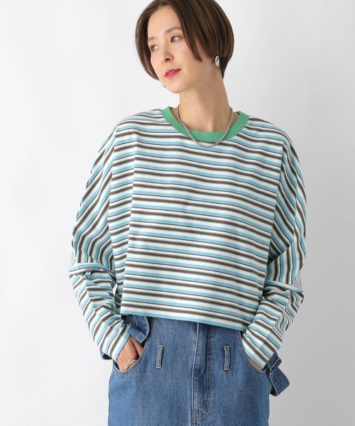 LEPSIM(レプシィム)の「マルチボーダープルオーバー 987201(Tシャツ/カットソー・レディース・ネイビー/ライトブルー/オフホワイト・FREE)」の17枚目の写真