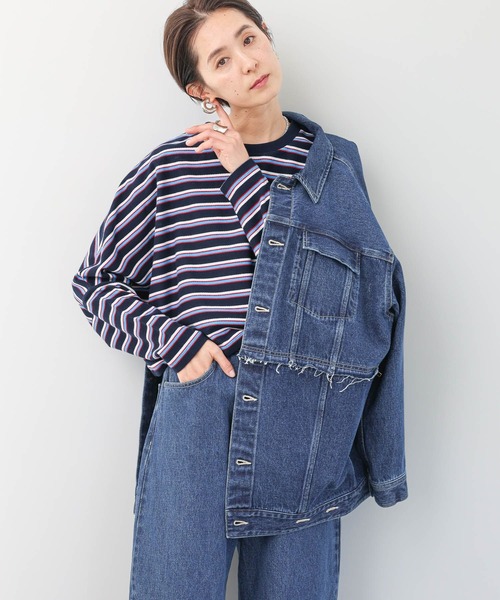 LEPSIM(レプシィム)の「マルチボーダープルオーバー 987201(Tシャツ/カットソー・レディース・ネイビー/ライトブルー/オフホワイト・FREE)」の21枚目の写真