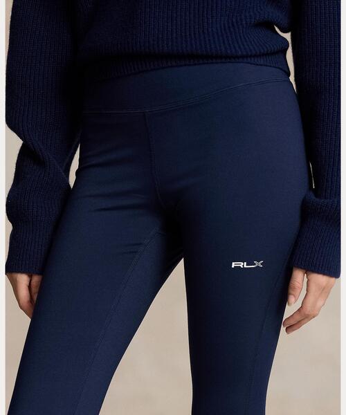 POLO RALPH LAUREN(ポロ ラルフ ローレン)の「スエード ジャージー パフォーマンス レギンス(レギンス/スパッツ・レディース・ネイビー系1・L/XS)」の4枚目の写真