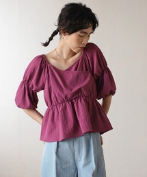 COMMRE | 【前後2WAY】ペプラムリボンブラウス(シャツ/ブラウス)