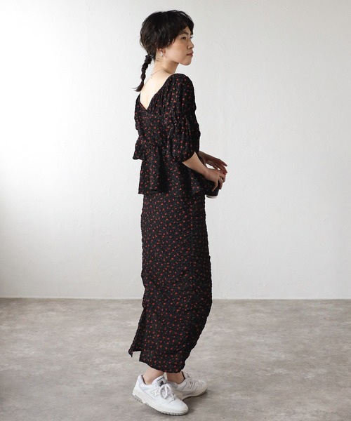 COMMRE（コムル）の「【前後2WAY】ペプラムリボンブラウス（シャツ/ブラウス・レディース・グリーン/ピンク/ブラック系その他・FREE）」の14枚目の写真