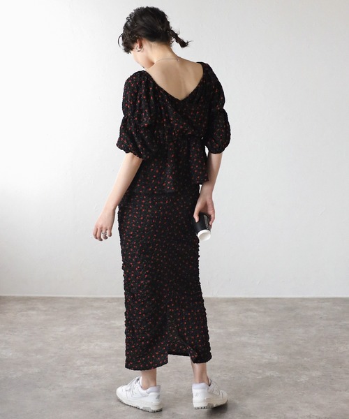 COMMRE（コムル）の「【前後2WAY】ペプラムリボンブラウス（シャツ/ブラウス・レディース・グリーン/ピンク/ブラック系その他・FREE）」の15枚目の写真