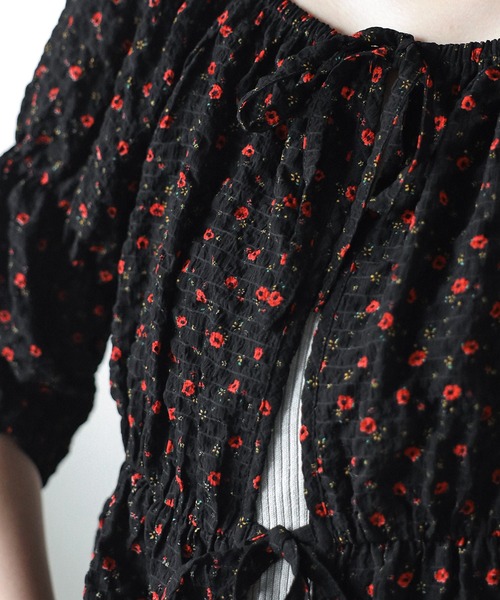 COMMRE（コムル）の「【前後2WAY】ペプラムリボンブラウス（シャツ/ブラウス・レディース・グリーン/ピンク/ブラック系その他・FREE）」の16枚目の写真