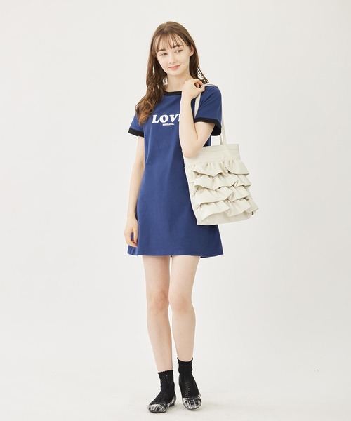 MILKFED. トートバッグ TIERED RUFFLE TOTE レディース