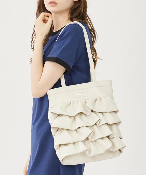 セール】TIERED RUFFLE TOTE（トートバッグ）｜MILKFED.（ミルク