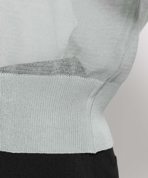 mysty woman（ミスティウーマン）の「シアーボリュームスリーブカーディガン　111659（カーディガン/ボレロ・レディース・オフホワイト/ライトグリーン/ライトベージュ/ブラック・FREE）」の17枚目の写真