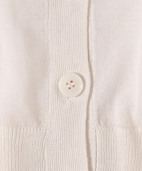 mysty woman（ミスティウーマン）の「シアーボリュームスリーブカーディガン　111659（カーディガン/ボレロ・レディース・オフホワイト/ライトグリーン/ライトベージュ/ブラック・FREE）」の10枚目の写真