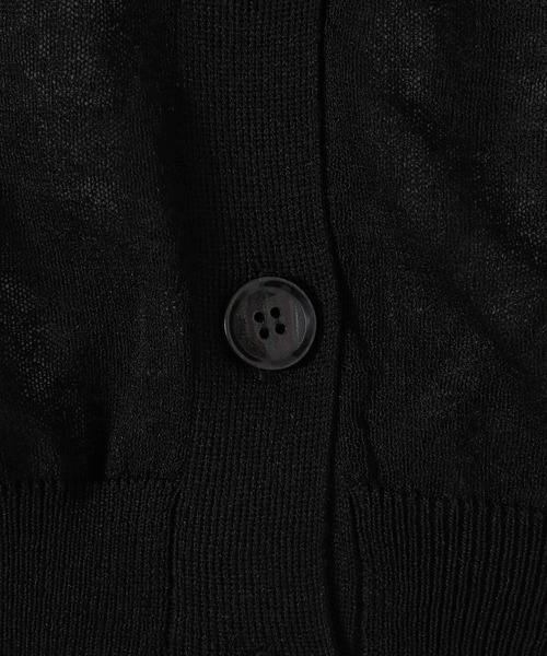 mysty woman（ミスティウーマン）の「シアーボリュームスリーブカーディガン　111659（カーディガン/ボレロ・レディース・オフホワイト/ライトグリーン/ライトベージュ/ブラック・FREE）」の11枚目の写真